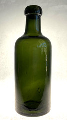 Vintage French Antique Green Glass Wine Bottle Circa 1920 – Empty Bottle 6.5&Prime; H