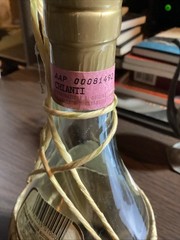 Cavaliere Red Chianti Wine Bottle Decanter Cane