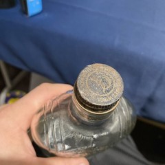 antique frisco wine co a36 4/5 pint bottle