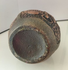 Georgian Ceramic Clay Wine Bottle/Decanter Vessel-3D Design with Handle
