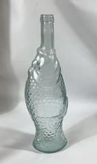 Pescevino Italy Fish Shaped Wine Empty Bottle 13&Prime; Italian Nautical Coastal Decor