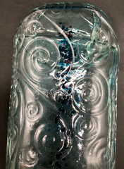 Melted Slumped Wine Bottle, Large, unusual item – ships free