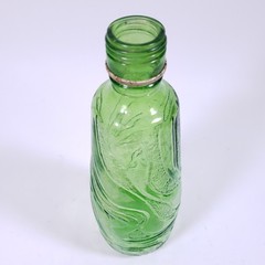 Vintage E & J GALLO RIPPLE Wine Green Flavor Guard ⅘ Pint GLASS BOTTLE