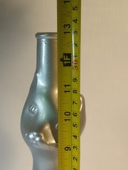 Happy Cat Vase Silver 2015 Mosel Riesling Germany Empty Wine Bottle
