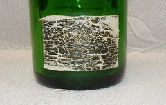 Vintage 1982 Perrier Jouet Special Reserve Hand Painted Empty Champagne Bottle