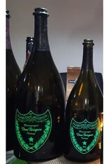 EMPTY BOTTLE Dom Perignon Magnum 1.5 LT LUMINOUS LIGHT-UP CHAMPAGNE BOTTLE