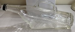 Pair Of London Winery Wine Bottle/Basket with Handle/Original Screw-on Lid/Logo