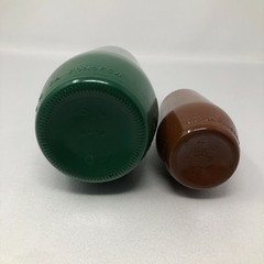 Vintage J M Da Fonseca Wine Bottle Large Green Small Brown Set of 2 Collectible
