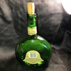 Vintage Lot Of 2 Green MATEUS WINE BOTTLES ~ 50 oz. One With Cork