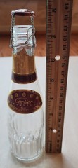 Cartier Cuvee Brut Rose Champagne Glass Bottle W/ Top, Empty BOTTLE* 200ml