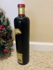 Vintage ©️1985 BLACK TOWER German White Wine Empty Bottle 750mL Crock Style- EC!