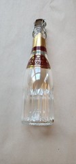 Cartier Cuvee Brut Rose Champagne Glass Bottle W/ Top, Empty BOTTLE* 200ml