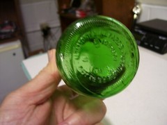 Empty M Lamont Vineyards 3A Emerald Green Wine Cruet 2/5 pint