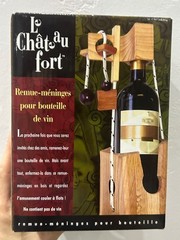 NIB! Dont Break The Bottle Ingenious Wooden Puzzle To Lock Up A Gift Wine Bottle