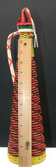MCM Viresa Plastic Scoubidou Woven Wicker Demijohn Wine Bottle with Handle