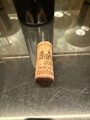 2009 Cos d’Estournel Saint-Estephe Empty Bottle & Cork Rare Bordeaux Display