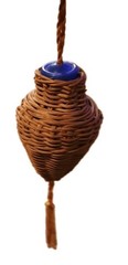 BasketWrapped WineBottle, Demijohn, Mid Century. FreeWickerSachet Incl.