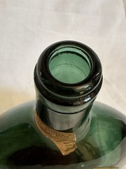 Vintage Mateus Rosé Portugal Green Glass Wine Bottles Set 2 Labels Display