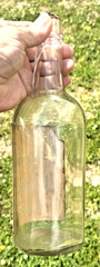 RARE ANTIQUE ORIGINAL  » MOON MOUNTAIN WHISKEY  » PAPER LABEL EMPTY BOTTLE ! NICE
