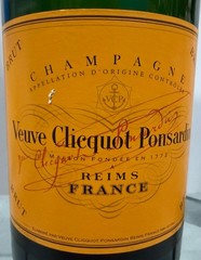 Champagne Veuve Clicquot Ponsardin Brut Jeroboam Empty Glass Bottle 3 Liter