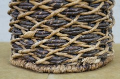 Large Vintage Wicker Wrap for Glass Demijohn Wine Bottle Carboy Jug 9&Prime; x 24&Prime;