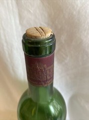 Bordeaux France Chateau Giscours Margaux 1966 Empty Wine Bottle w/Cork(WC12)