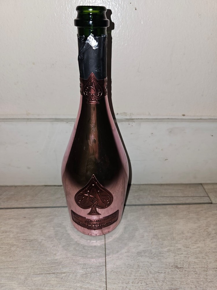 ACE OF SPADES ROSE (ARMAND DE BRIGNAC) 750ML EMPTY CHAMPAGNE BOTTLE No BOX