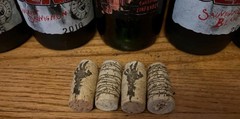 2016 WALKING DEAD Wine Bottle Set of 4 w corks + Zombie Zin grimes michonne glen