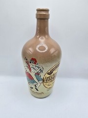 Vintage Souvenir Portugal Fondango Ribate Jo Rose Wine Glass Bottle