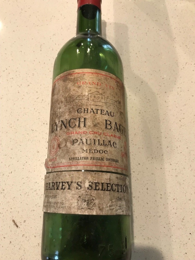 Cht Lynch Bages Pauillac 1961 (Empty wine bottle)