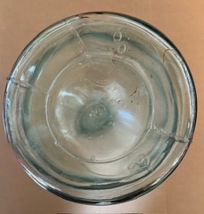 Vintage Green Glass Demijohn Aqua Gallon Bottle – 15&Prime;H X 6&Prime;Dia Ships FREE in USA