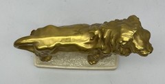 Barsottini Porcelain Wine Bottle Lion w/Cork Excellent Condition