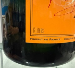 Champagne Veuve Clicquot Ponsardin Brut Mathusalem Empty Glass Bottle 6 Liter