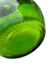 Vintage French Viresa Bottle Demijohn Wine Jug Spain 12&Prime; Green Glass (1) Gallon