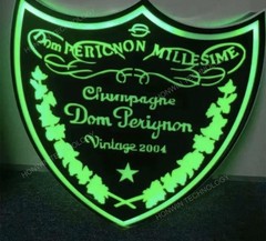 RARE DOM PERIGNON 3-D LIGHTED SIGN 22”x23”