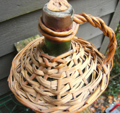 Casa de Midulla,Sangria wine bottle(empty) wicker wrapped. Bullfighter,Spain