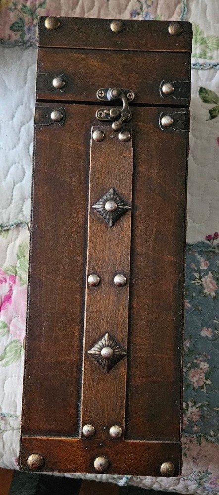 Vintage Wood 14×5 in Single Bottle Wine Box