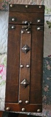 Vintage Wood 14×5 in Single Bottle Wine Box