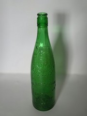 Antique Garrett & Co Green Glass Wine Bottle Monticello New York St Louis