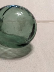 Vintage Rounded Bottom Hand Blown glass Wine Bottle