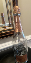 Perrier Jouet Rose Champagne Bottle EMPTY 1986 Collectible 750ml Craft Upcycle