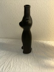 Moselland Black Cat Shaped Glass Wine Bottle 500ml 2018 EMPTY Decor Vase 13”