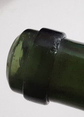 Antique Dark Green Hand Blown Wine Bottle c1800’s Deep Punt 10” Tall