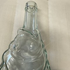 Vintage Italian Aqua Glass Fish Shaped Bottle Decanter Antinori 1970&rsquo;s 13.5 inch