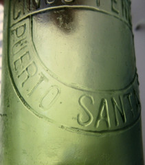 Vintage 1920s? Spanish Wine Bottle CINCO PERLAS A. QUIJANO PEURTO SANTA MARIA