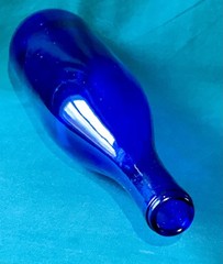 Cobalt Blue Glass Wine Bottle Decorative Empty 750 ml Craft Home Brew 12&Prime; Clean!