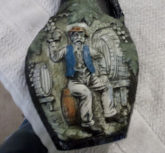 Vintage Italian Marchi Brescia stoneware bottle