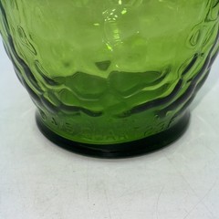 Vintage 4/5 Quart Gallo Wine Flavor Guard Bottle Embossed Grapes Green Glass
