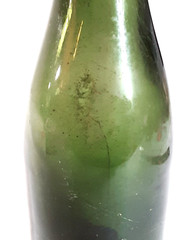 Antique Dark Green Hand Blown Wine Bottle c1800’s Deep Punt 10” Tall