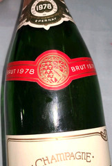 Vtg Perrier Jouet 1978 Brut Champagne green glass 750 mL wine bottle (EMPTY)